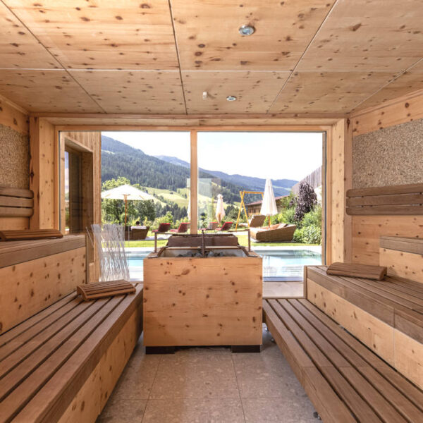 Panorama Sauna in Hotel in Tirol